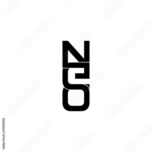 neo lettering initial monogram logo design