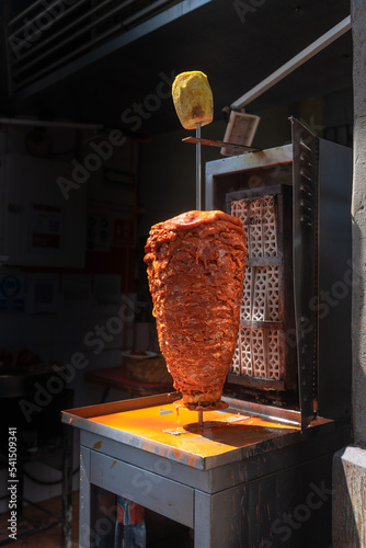 Traditional Mexican food. Tacos of pastor	