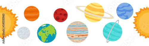 Cosmic vector border from the planets of the solar system