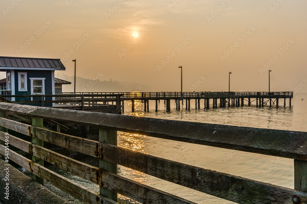 Obraz premium Pier And Smoky Sky 2