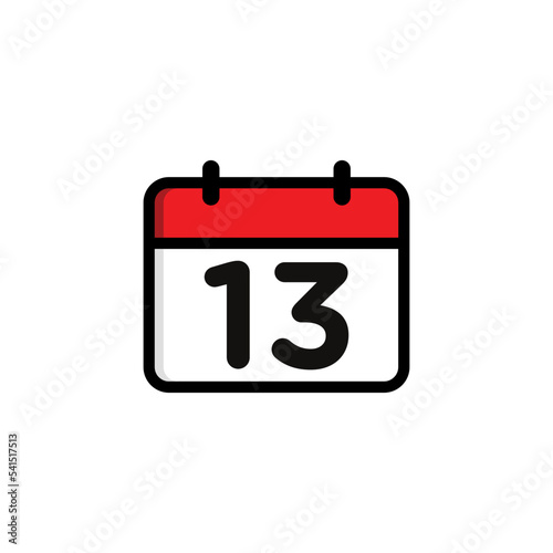 Calendar Agenda Event Icon Vector Template