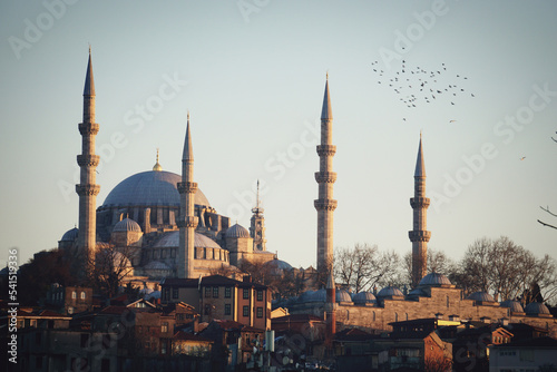 Mosque in Istanbul at sunset
