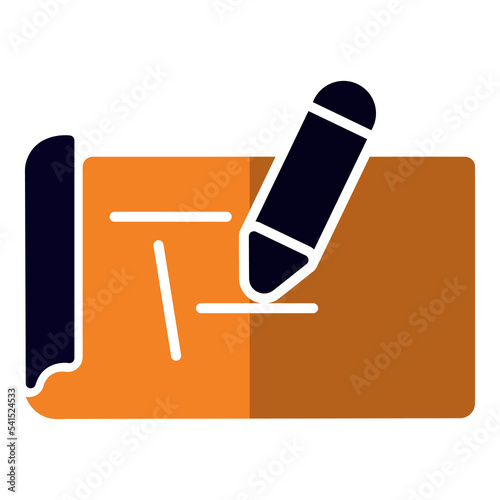 Concrete architecture guidelines icon for your website, logo, app, UI, product print. Concrete architecture guidelines concept flat. vector illustration icon