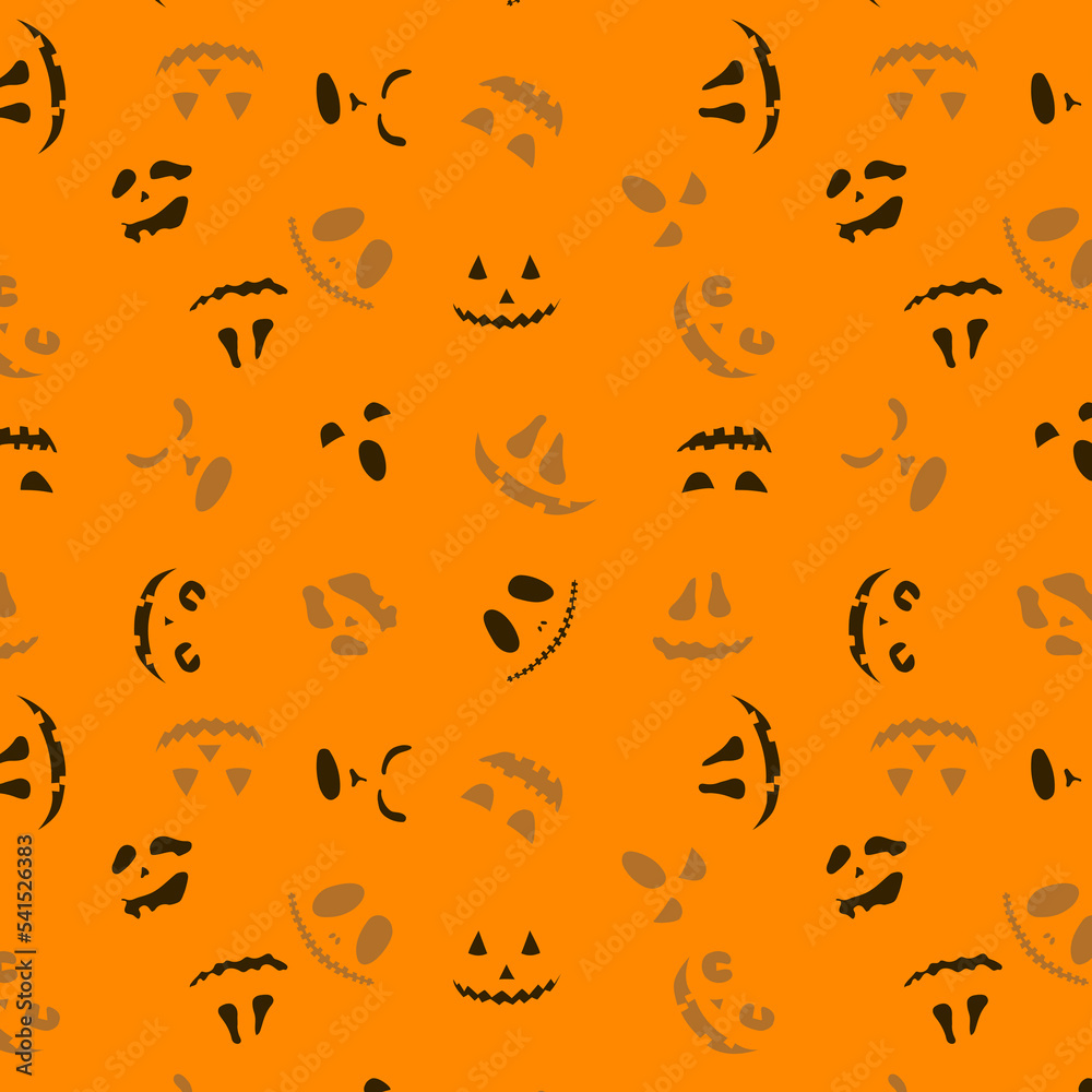 halloween character pumpkin texture on an orange background halloween character pumpkin texture on an orange background
