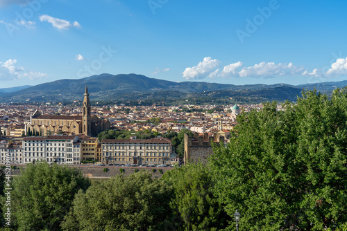 Skyline Florence from Michelangelo Piazzale square, Italy.