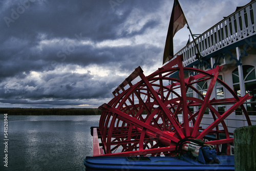 boat on the river photo