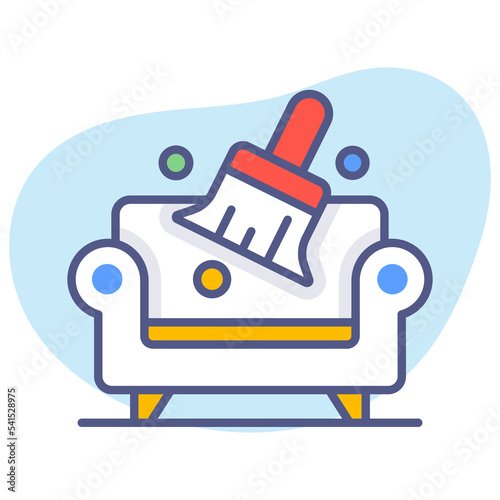 sofa cleaning Modern concepts design, Premium quality vector illustration concept. Vector symbol.