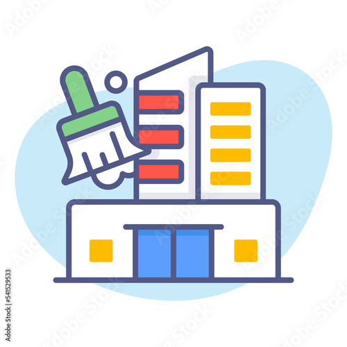 hotel cleaning Modern concepts design, Premium quality vector illustration concept. Vector symbol.