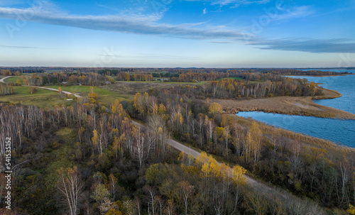 An autumn day in the countryside of Latgale by Lake Siver.