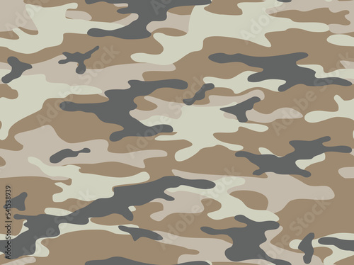 Camouflage seamless pattern of spots. Abstract military camo. Modern print on clothes and fabric Vector