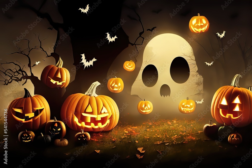 Halloween Night Special Background Image StockIllustration Adobe Stock