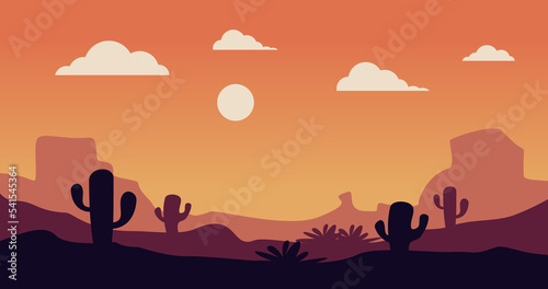 cactus rocky mountains nature background