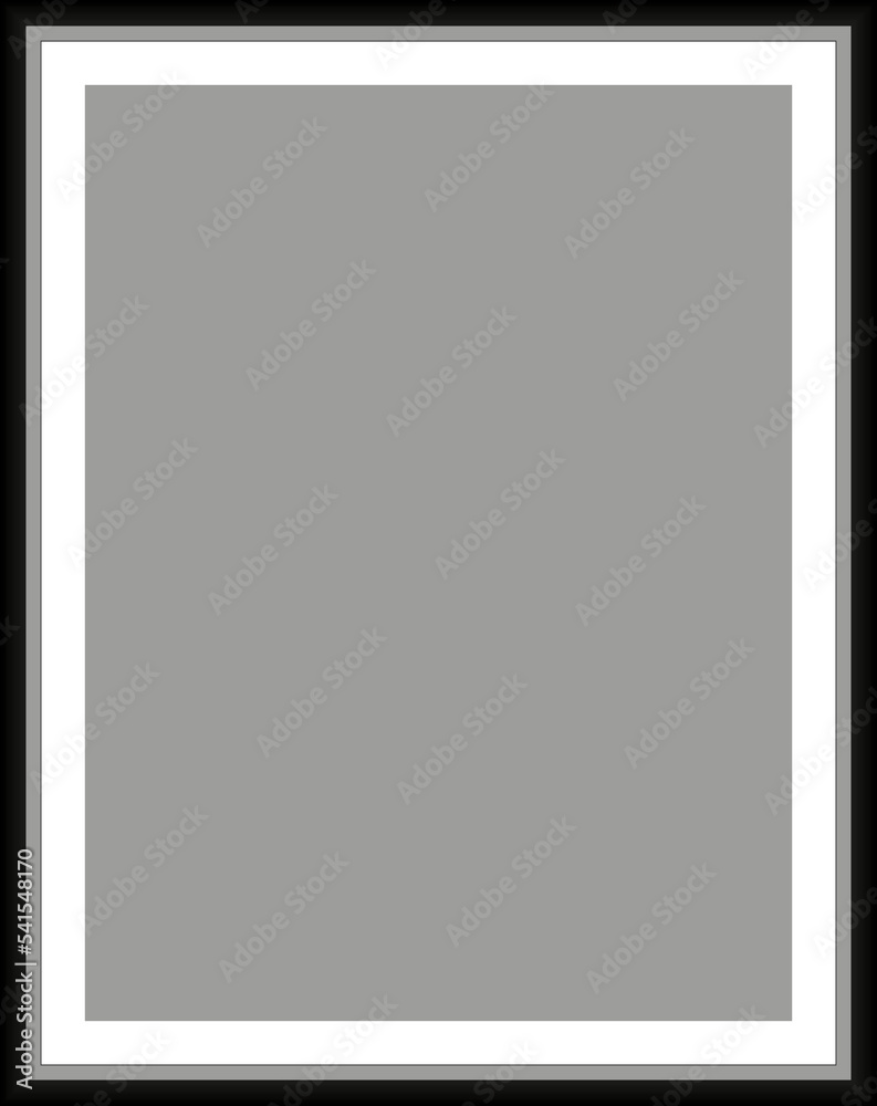 Fototapeta premium Photo frame for your design. Classic frame. On a white background.