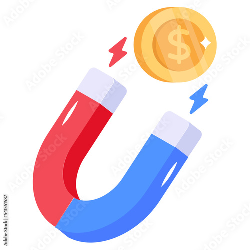 A customizable flat icon of wealth 