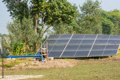Solar power plant for irrigation