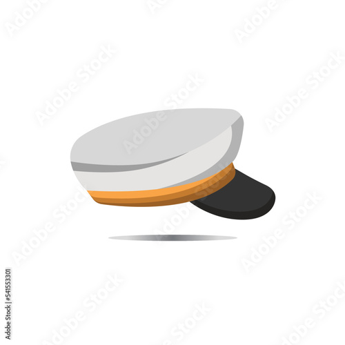 captain hat icon design vector template