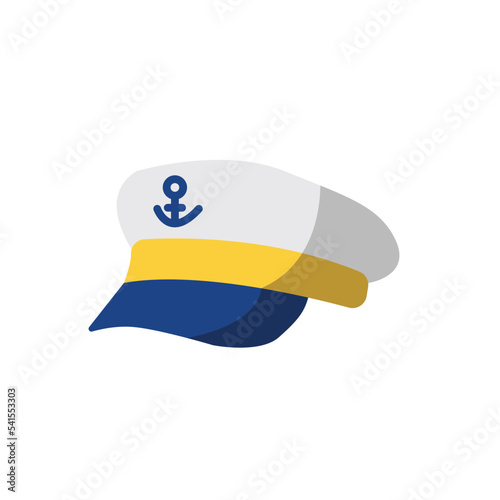captain hat icon design vector template
