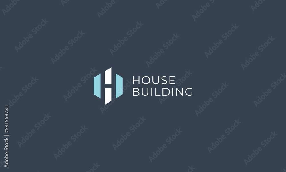 Letter H creative unique hexagonal real estate logo Letter H creative unique hexagonal real estate logo
