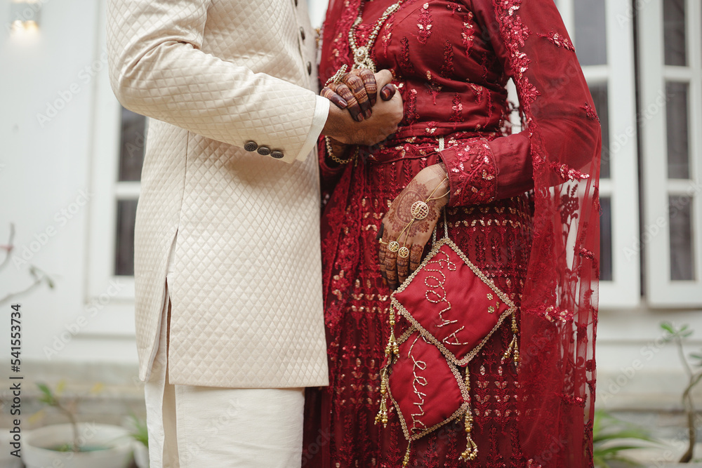 Indian Wedding Couples Holding Hands Stock Photo | Adobe Stock