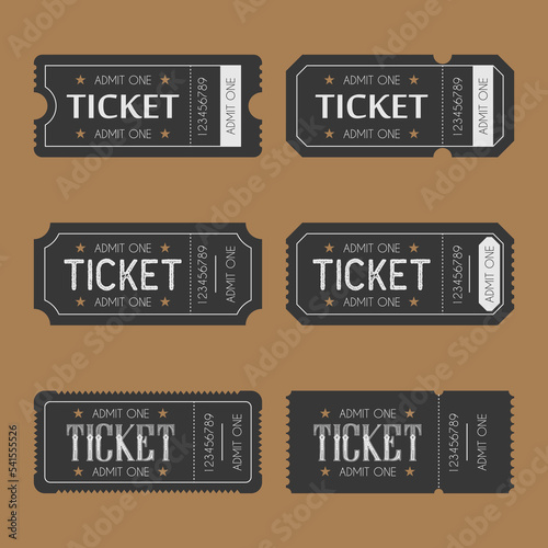 Set of vintage tickets