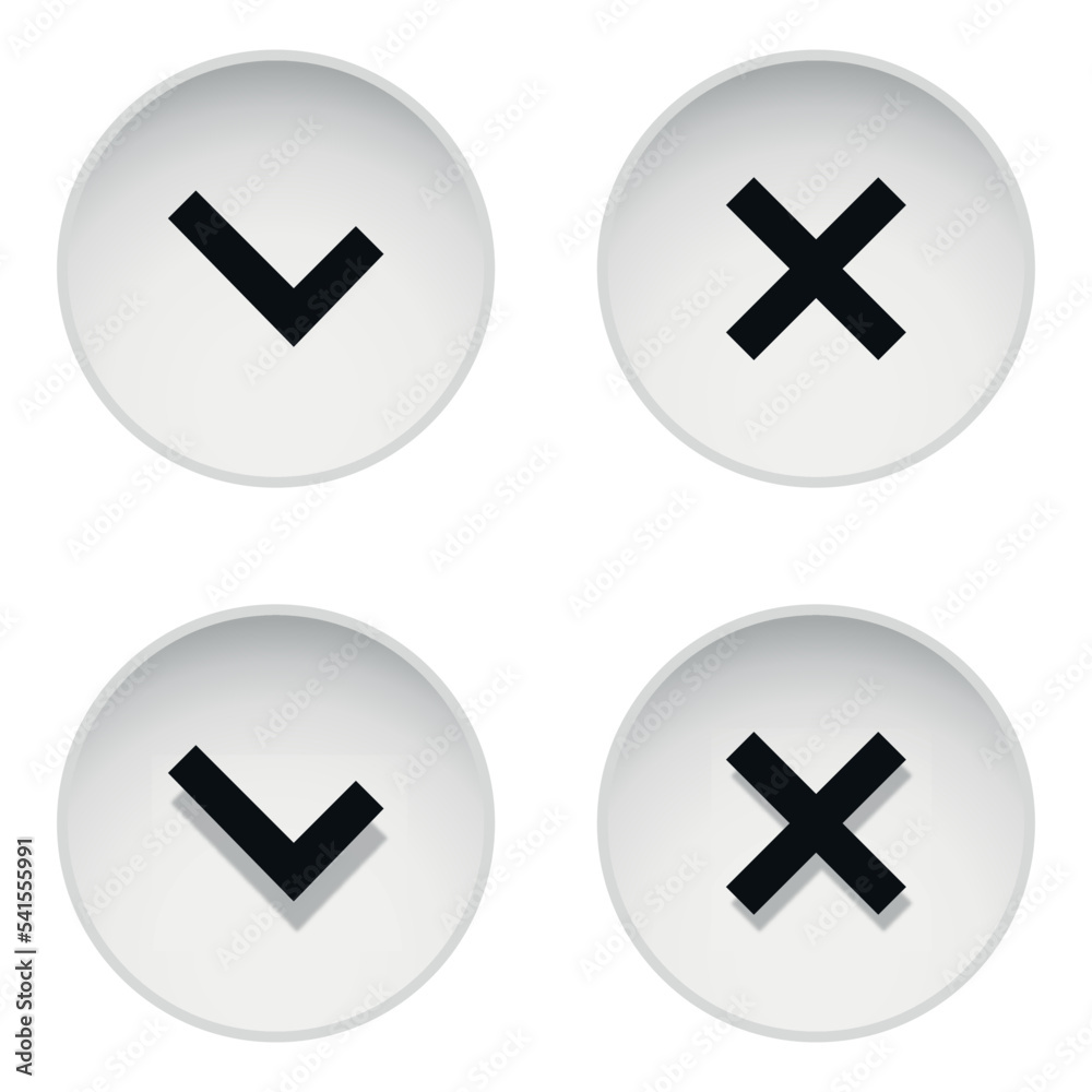 Simple Check Mark Icons. Vector illustration Simple Check Mark Icons. Vector illustration
