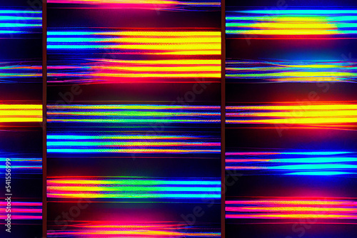 Abstract Neon Pattern inspired by an argyle pattern. 