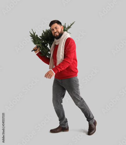 Handsome man with Christmas...