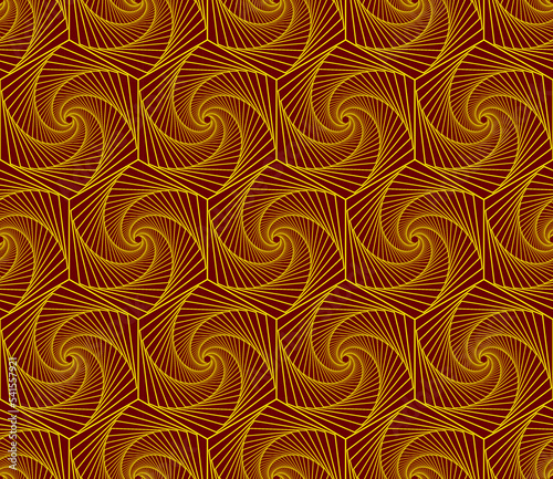 Seamless pattern of colorful fractal curves. Seamless pattern of fractals. Background of fractals. Guilloche seamless pattern.