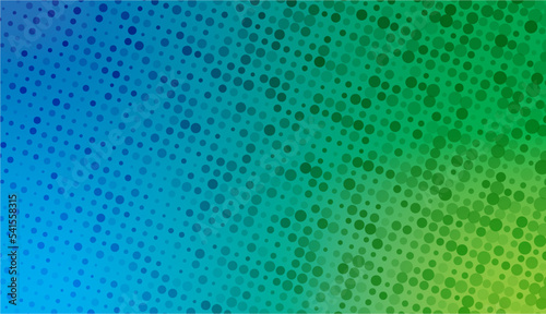 Abstract light halftone random pattern. Light halftone blue green background. Color halftone random opacity pattern.  Light color halftone random size pattern.