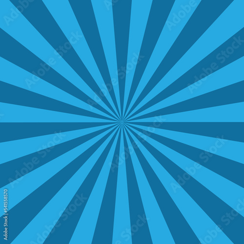 simple blue sunburst background with rays