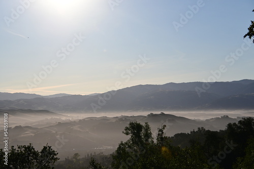 sunrise in the mountains