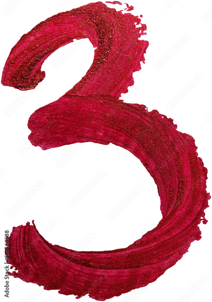 Red lipstick. Drawn number three. Red lipstick. Drawn number three.