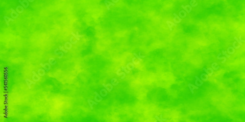 Beautiful bright and shinny green background with  smoke, clear and decorative green watercolor background with watercolor stains for creative design.