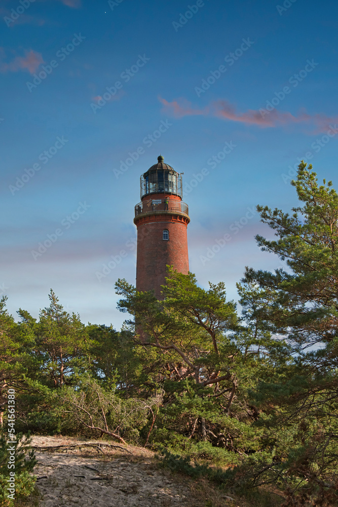 lighthouse on the coast of the sea lighthouse on the coast of the sea