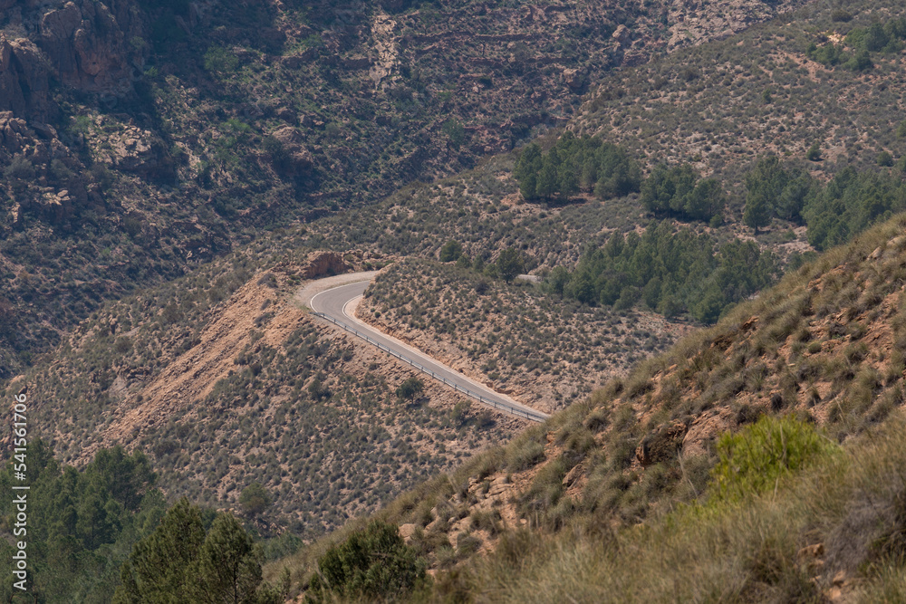 road crossing the mountainside