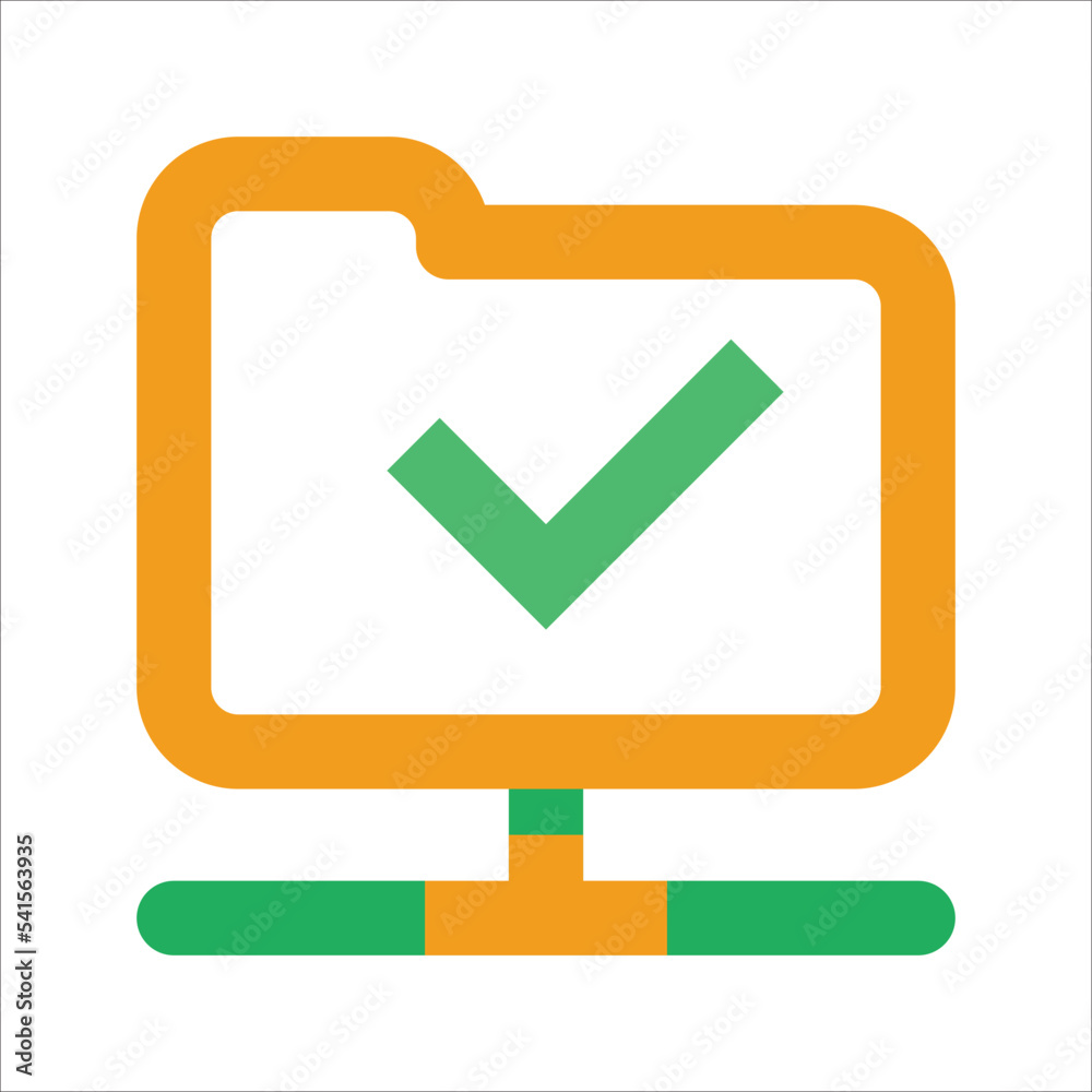 Concept illustration icon for being able to add network folder. Concept illustration icon for being able to add network folder.