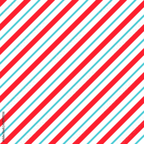 Christmas seamless pattern. Geometric textile print with candy cane stripes ornament. New year wrapping texture. Holiday festive abstract background. Vector illustration.
