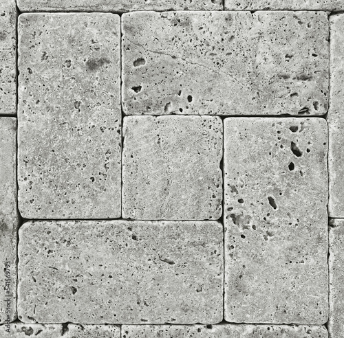 Print op canvas masonry brickwork stone bricks, closeup