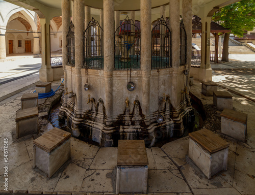 A place for ablution in a mosque, a fountain. Shadirvan photo