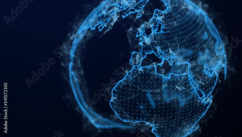 Connected World Beautiful Plexus Animation