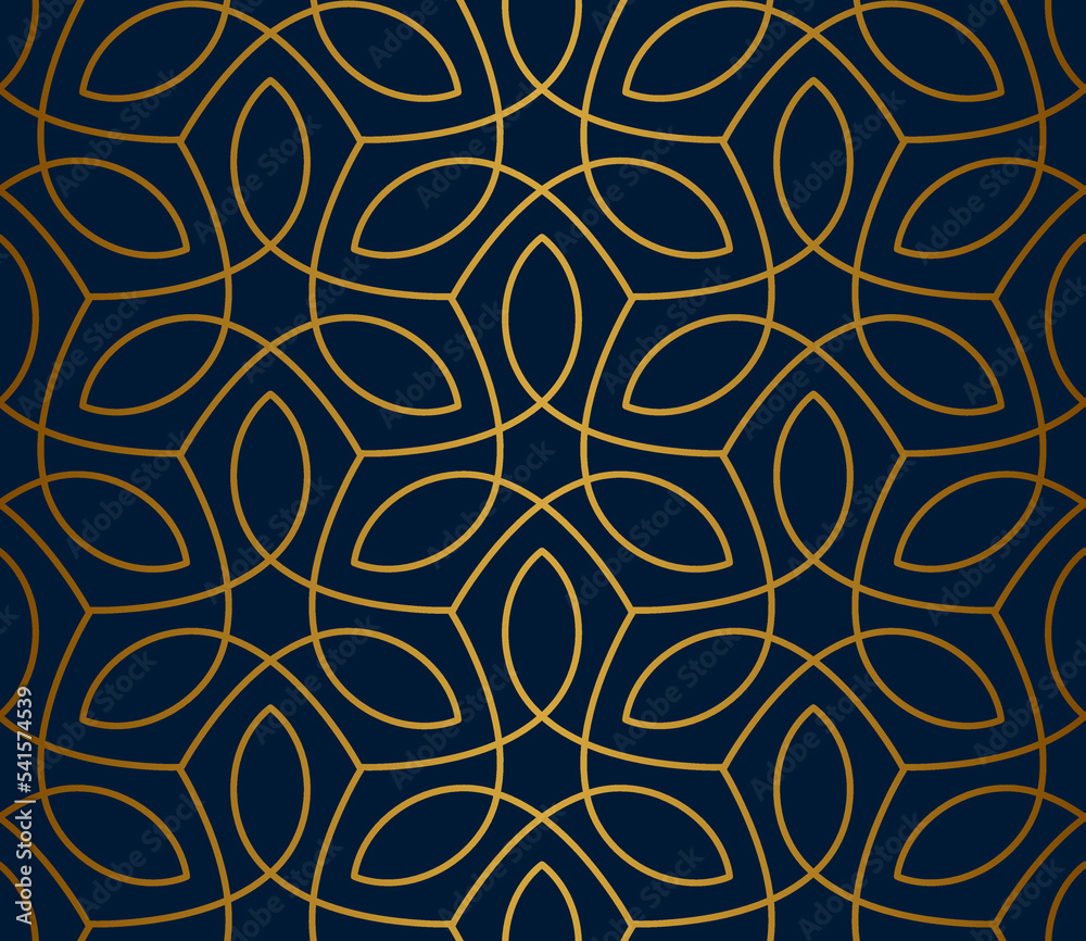 Luxury floral seamless pattern. Abstract geometric background in minimalistic linear style. Stylish vector design. Luxury floral seamless pattern. Abstract geometric background in minimalistic linear style. Stylish vector design.