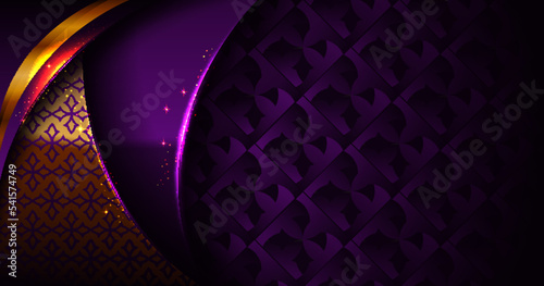 exclusive purple royal gradation classy gold background stylish overlay dark shape glow space concept luxury