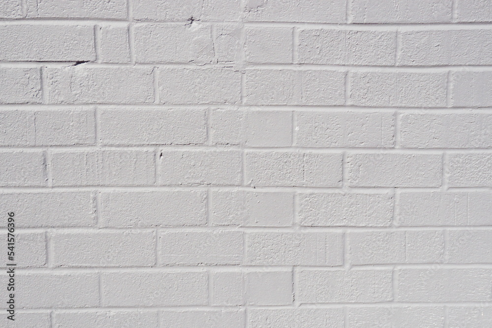 Naklejka premium Light Gray Painted Brick Wall as Background