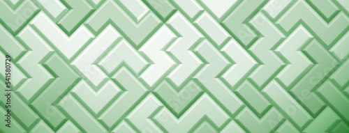 Abstract background made of tetris blocks in light green colors