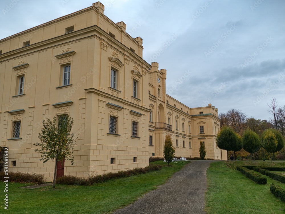 chateau in slezske rudoltice with famous garden