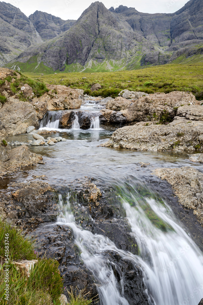 Fairy Pools walk,and beautiful waterfalls,Glenbrittle,Isle of Skye in the Highlands of Scotland. Fairy Pools walk,and beautiful waterfalls,Glenbrittle,Isle of Skye in the Highlands of Scotland.