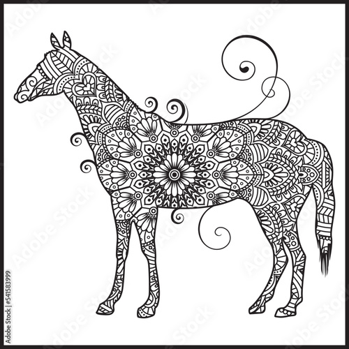 Fototapeta Naklejka Na Ścianę i Meble -  Vector illustration decorative Animal on white background