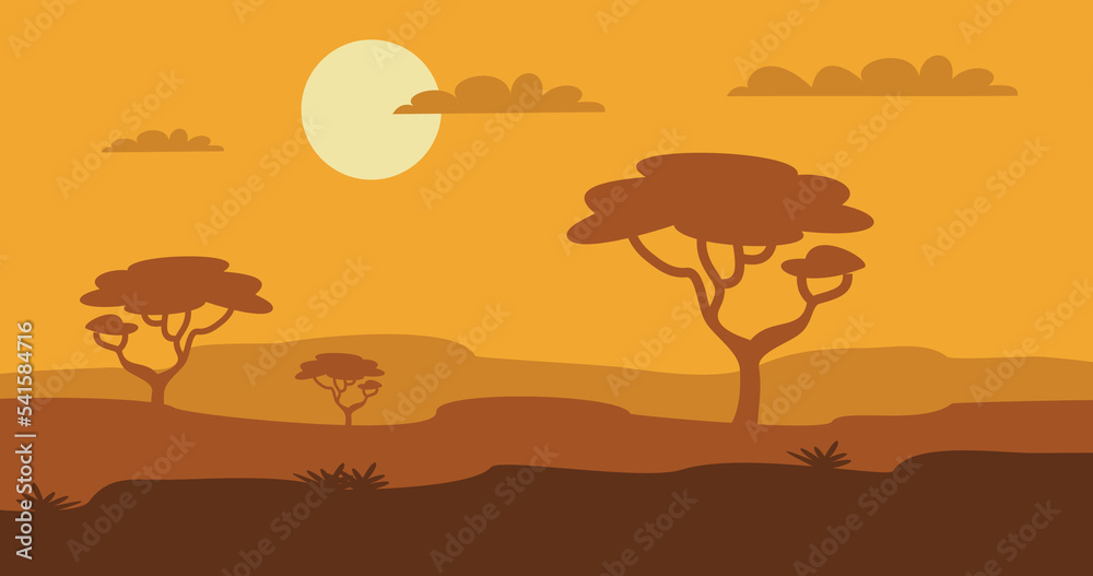 african forest land expanse background