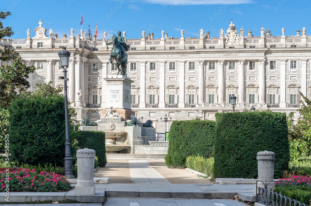 Royal palace in Madrid, Spain