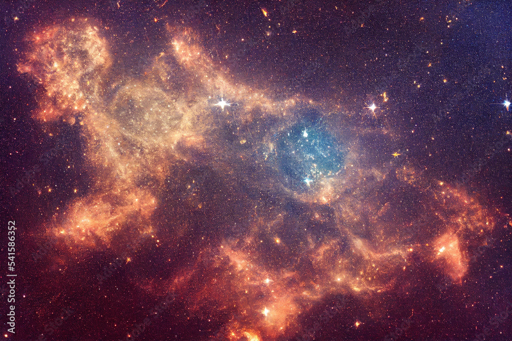 Endless universe with stars and galaxies in outer space. Cosmos art. Illustrations. Endless universe with stars and galaxies in outer space. Cosmos art. Illustrations.